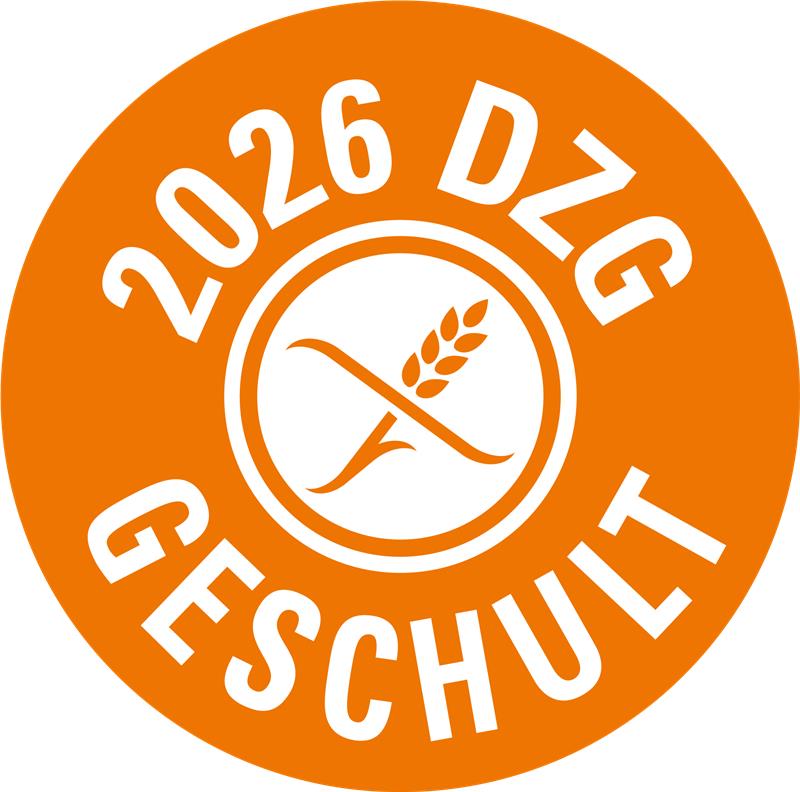 Siegel DZG geschult 2026 der Deutschen Zöliakie-Gesellschaft – Schulung Glutenfrei in der Gastronomie, Ristorante Don Giovanni Leipzig